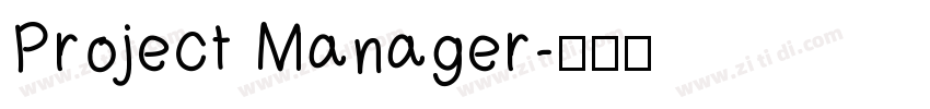 Project Manager字体转换